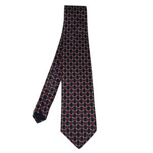 Brooks Brothers Makers Neck Tie Blue Red Geometric 60x3.5